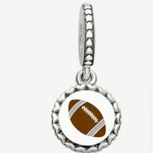 Pandora Charm Football Dangle Retired‎